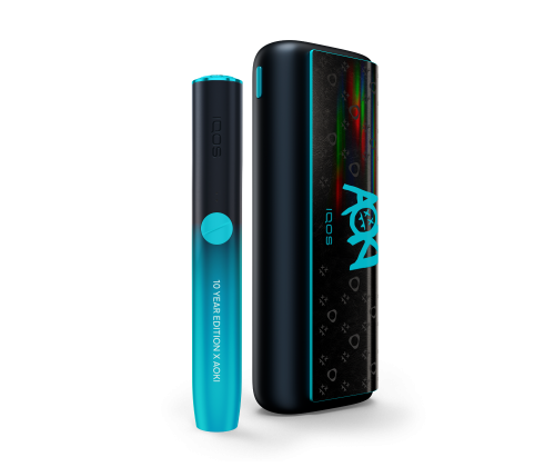 IQOS ILUMA PRIME x Steve Aoki 10 Year Edition (Black-blue)